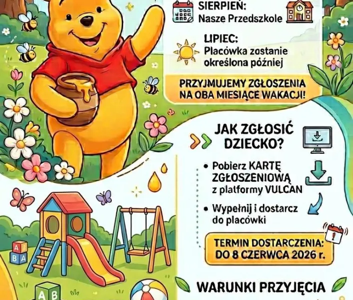 Zasady orgsanizacji dyżuru wakacyjnego 2026