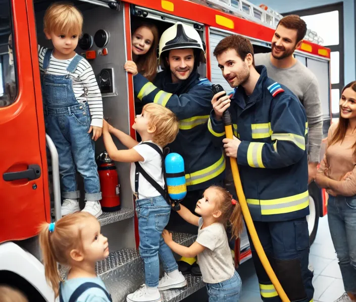 Wizyta strażaków – relacja z dnia pełnego wrażeń